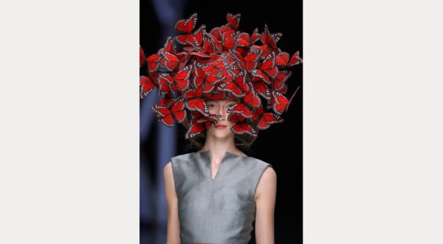 Philip Treacy for Alexander McQueen Butterfly Head dress